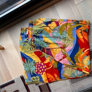 Colorful Tropical Print Pants